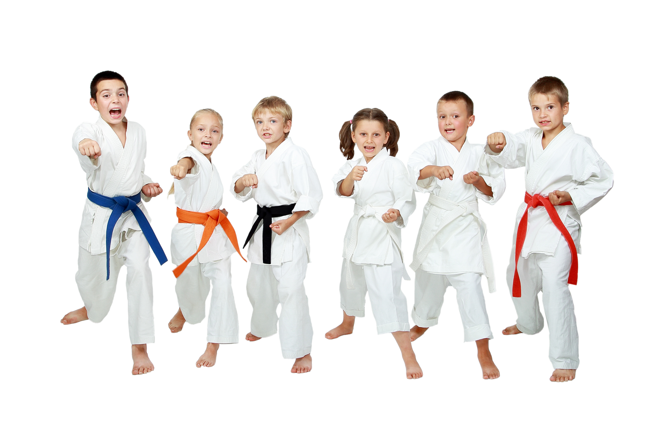 Karate Kids Having Fun